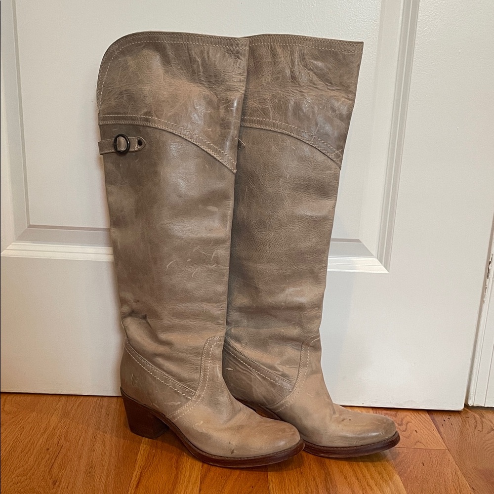Frye Over the Knee Distressed Leather Boots